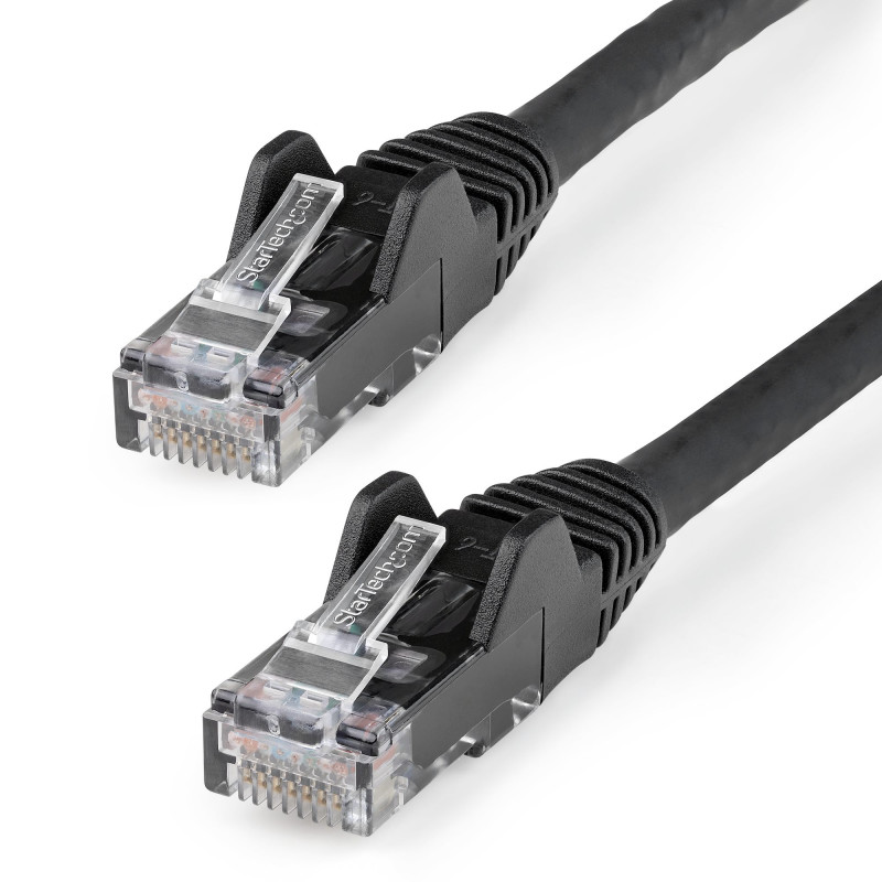 StarTech.com 6ft (1.8m) CAT6 Ethernet Cable - LSZH (Low Smoke Zero Halogen) - 10 Gigabit 650MHz 100W PoE RJ45 UTP Network Patch Cord Snagless with Strain Relief - Black CAT 6, ETL Verified, 24AWG (N6LPATCH6BK)