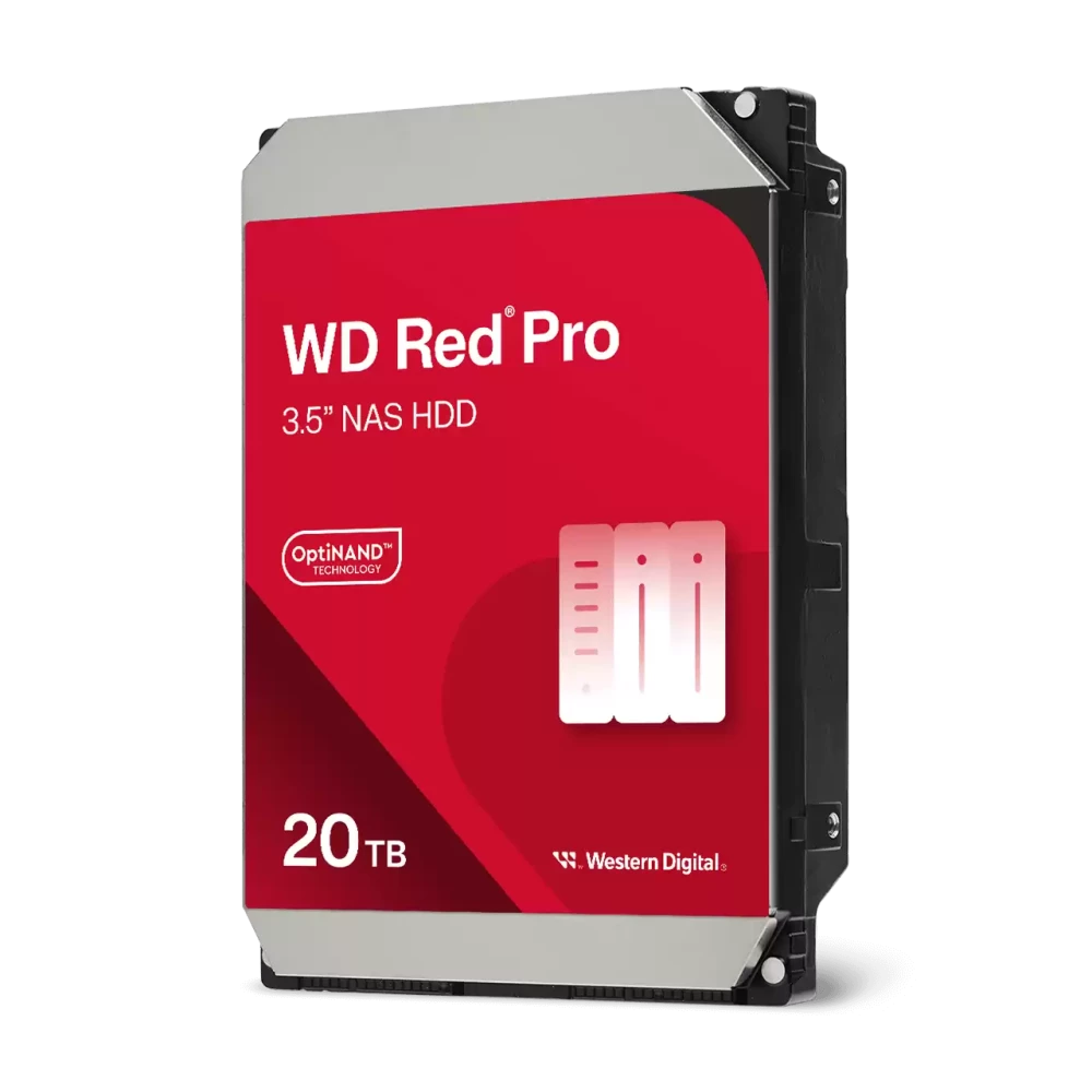 WD Red Pro 20TB 7200RPM 512MB Cache SATA 6Gb/s 3.5" NAS HDD Hard Drive (WD202KFGX)