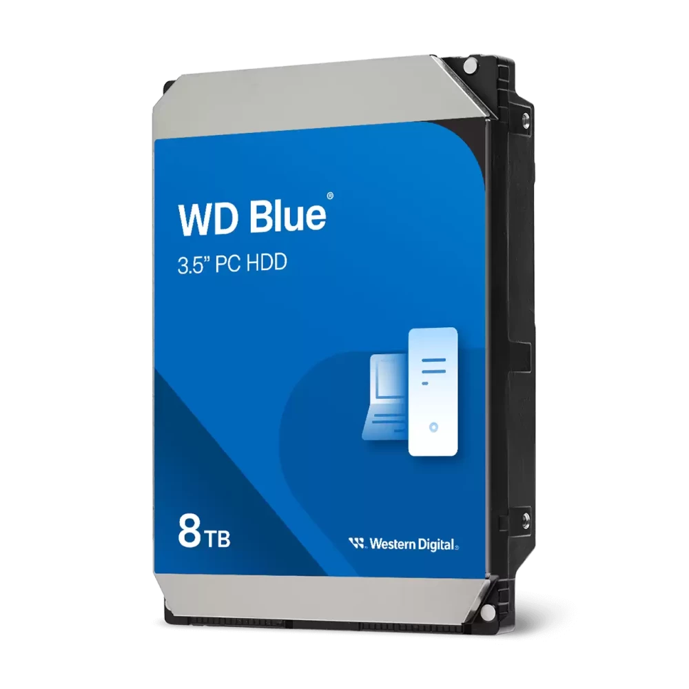 WD Blue Desktop 8TB 5640RPM 256Mb Cache SATA 6Gb/s 3.5" HDD Hard Drive (WD80EAAZ)
