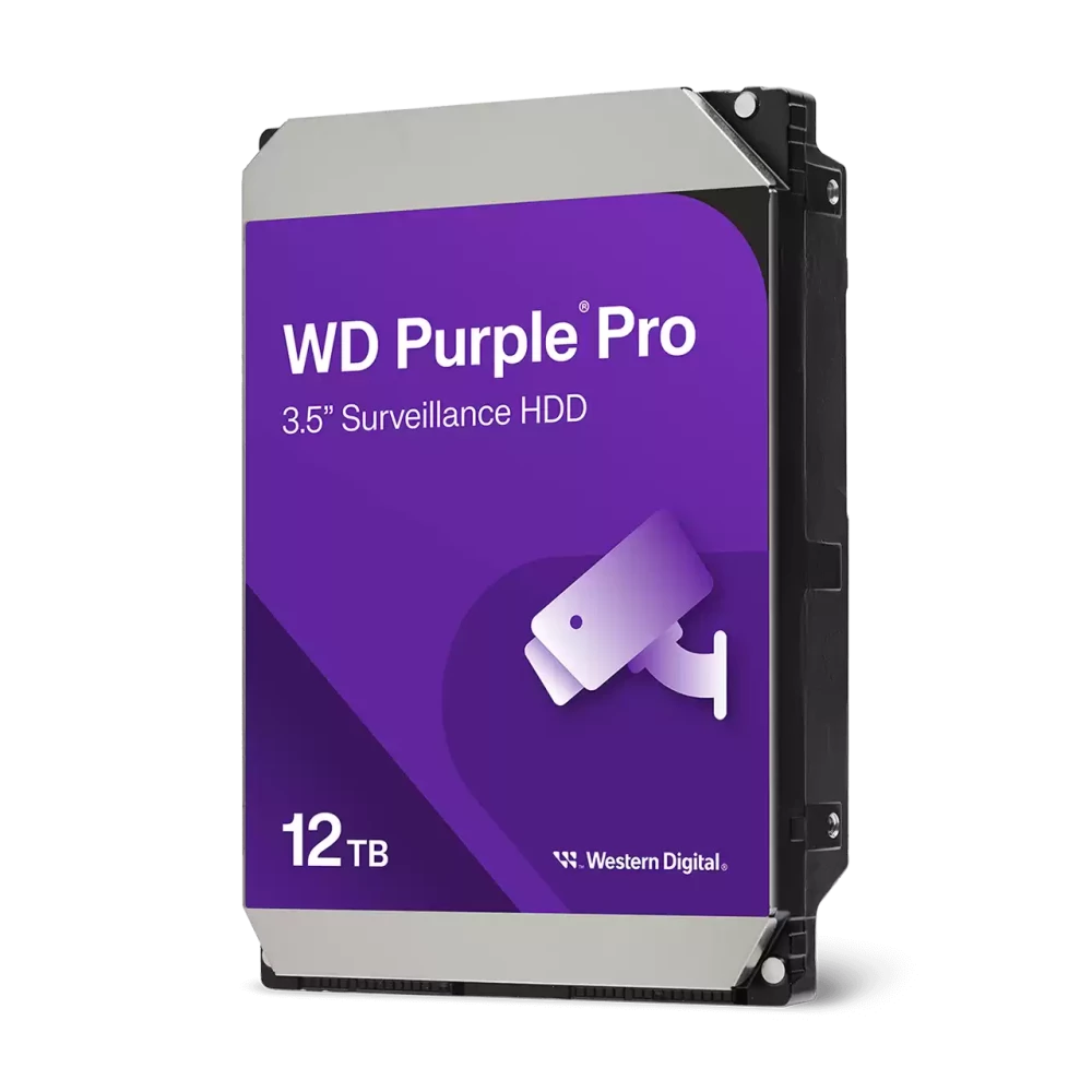 WD Purple Pro 12TB 7200RPM 512MB Cache SATA 6Gb/s 3.5" Surveillance HDD Hard Drive (WD122PURP)