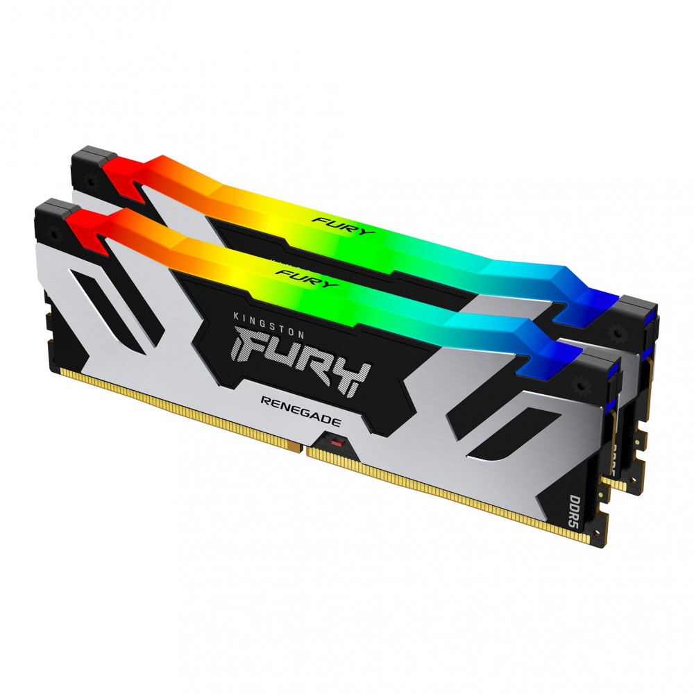 Kingston FURY Renegade DDR5 RGB Black 6400MHz 32GB Kit (2x16GB) CL32 RAM Memory (KF564C32RSAK2-32)