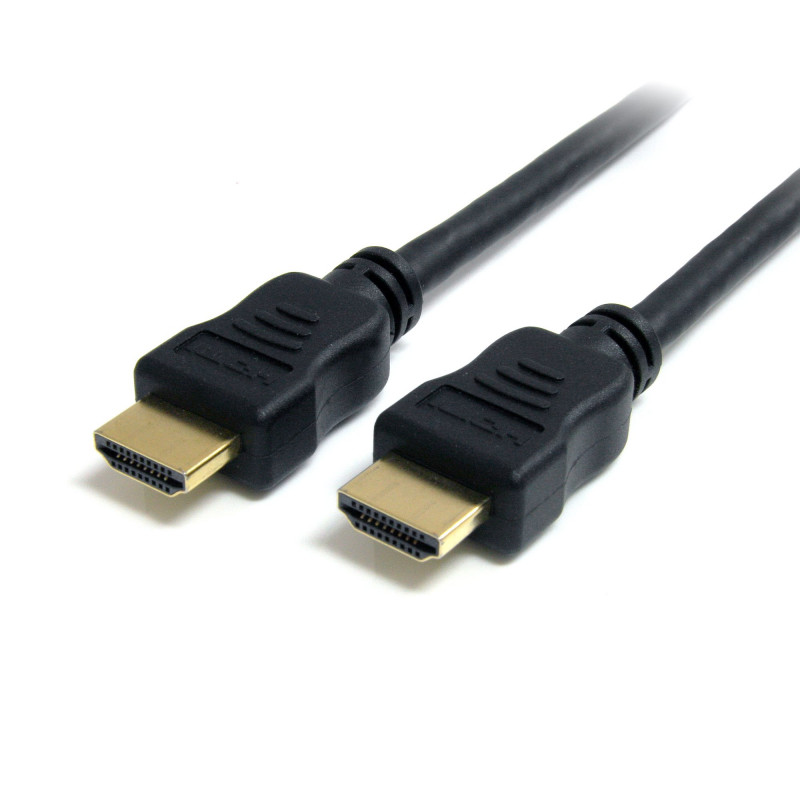 StarTech.com 10ft HDMI Cable - 4K High Speed HDMI Cable with Ethernet - 4K 30Hz UHD HDMI Cord - 10.2 Gbps Bandwidth - HDMI 1.4 Video / Display Cable M/M 28AWG - HDCP 1.4 - Black (HDMIMM10HS)
