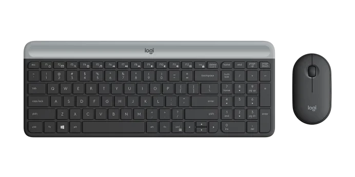 Logitech MK470 Slim Wireless Keyboard and Mouse Combo - Graphite (920-009437)