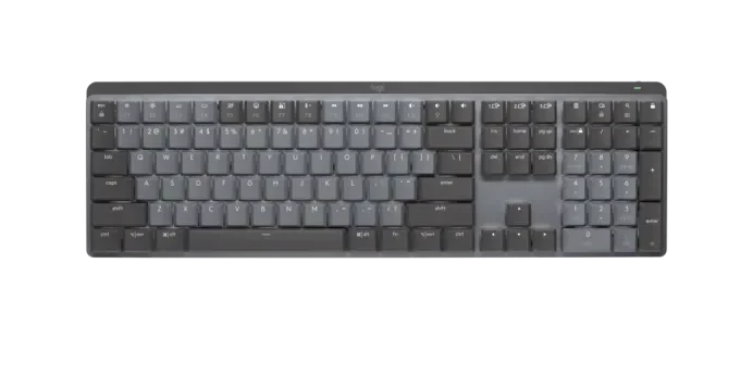Logitech MX Mechanical Graphite Tactile Quiet English Wireless Illuminated Performance Keyboard (920-010547)