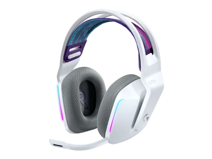 Logitech G733 White LIGHTSPEED Wireless RGB Gaming Headset (981-000882)
