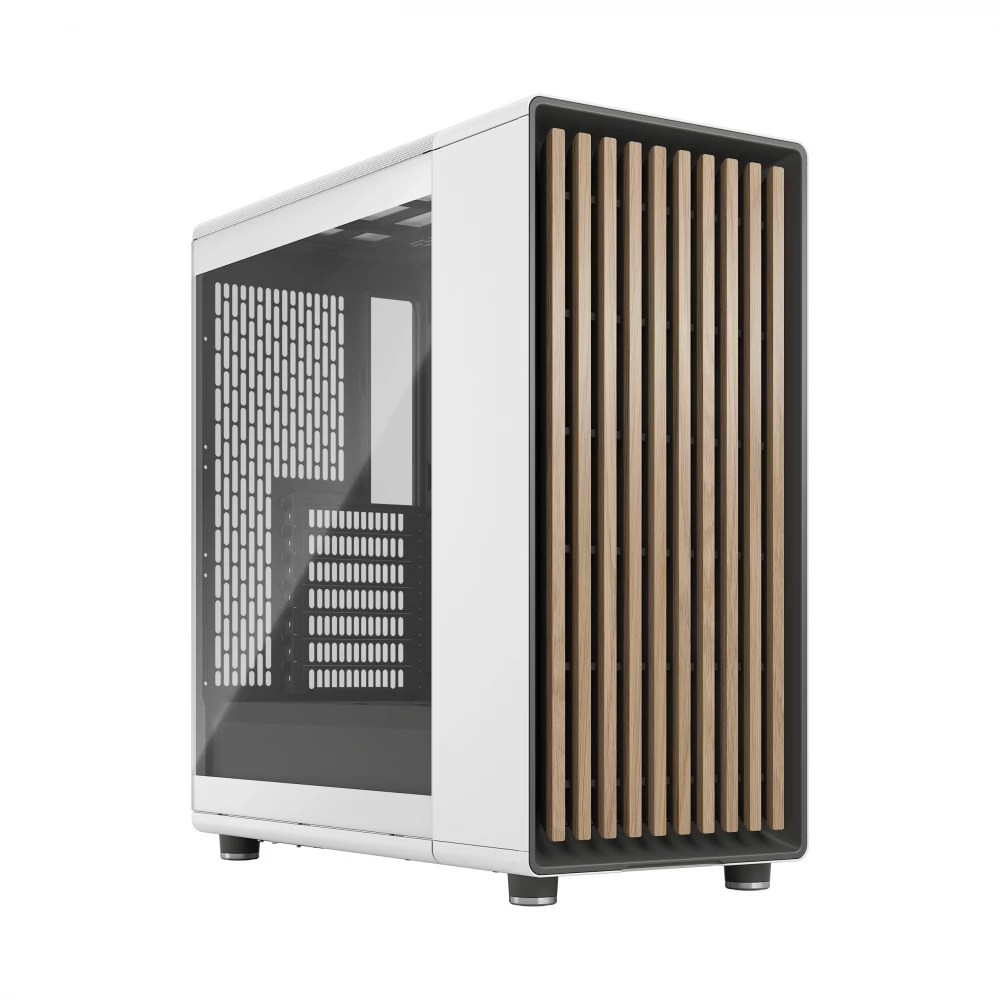 Fractal Design North Chalk White Clear Tempered Glass ATX Mid-Tower Case (FD-C-NOR1C-04)