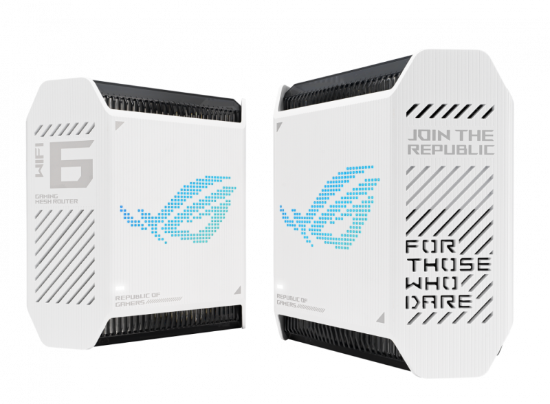 ASUS ROG Rapture GT6 White 2-Pack AX10000 Tri-Band WiFi 6 Mesh WiFi System 2.5G port