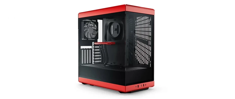 HYTE Y40 Red Tempered Glass PCIE 4.0 Riser ATX Mid-Tower Case (CS-HYTE-Y40-BR)