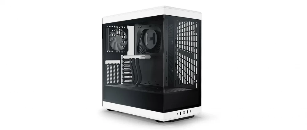 HYTE Y40 White Tempered Glass PCIE 4.0 Riser ATX Mid-Tower Case (CS-HYTE-Y40-BW)