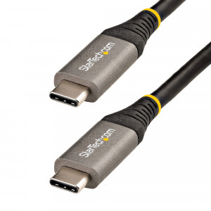 StarTech.com Câble USB C 5Gbps 2m - Câble USB-C de Haute Qualité - Câble USB 3.2 Gen 1 Type-C - Alimentation 100W (5A) Power Delivery, DP Alt Mode - Cordon USB C vers C - Charge/Synchronisation (USB315CCV2M)