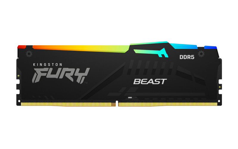 Kingston FURY Beast DDR5 RGB Black 5200MHz 32GB Module CL36 AMD EXPO RAM Memory (KF552C36BBEA-32)
