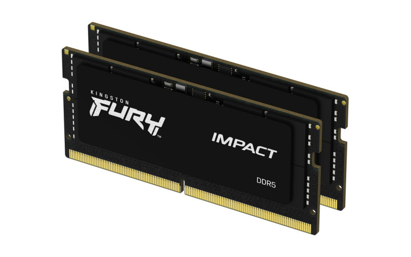 Kingston FURY Impact DDR5 5600MHz 32GB Kit (2x16GB) CL40 SODIMM RAM Memory (KF556S40IBK2-32)
