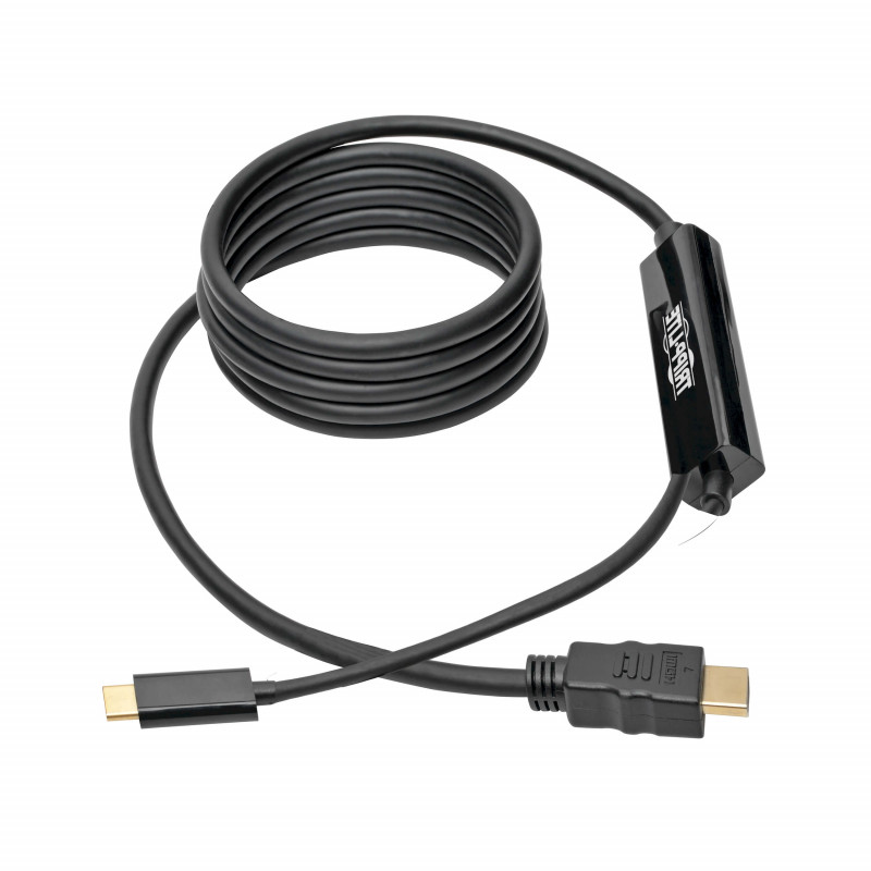 Tripp Lite USB-C to HDMI Active Adapter Cable (M/M), 4K, Black, 6 ft. (1.8 m) (U444-006-H)
