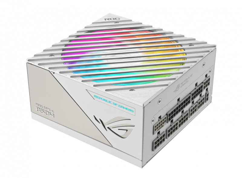 ASUS ROG LOKI SFX-L 850W Platinum White Edition 80 Plus Platinum ATX 3.0 PCIe 5.0 Fully Modular Power Supply (ROG-LOKI-850P-WHITE-SFX-L-GAMING)