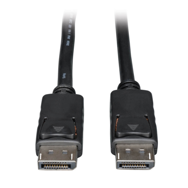 Tripp Lite DisplayPort Cable with Latching Connectors, 4K 60 Hz (M/M), Black, 15 ft. (4.57 m) (P580-015)