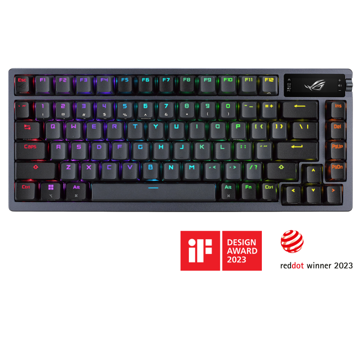 ASUS ROG Azoth RGB ROG NX Blue Switches 75% Wireless Gaming Keyboard (M701 ROG AZOTH/NXBL/CA/PBT)