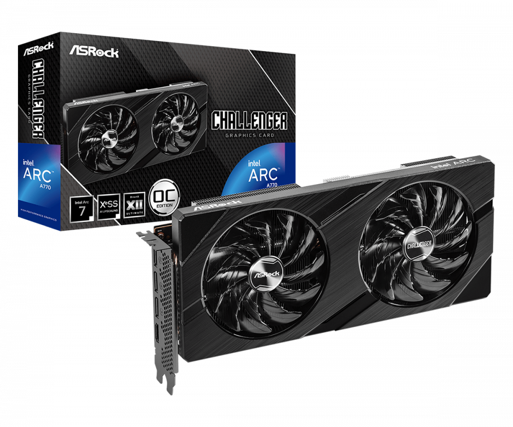 ASRock Intel Arc A580 Challenger 8GB OC GDDR6 PCIe 4.0 Video Card (A580 CL 8GO)