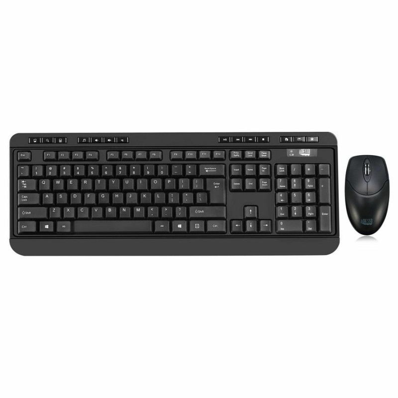 Adesso Antimicrobial Wireless Desktop Keyboard and Mouse - French Canadian (WKB-1320CB-FR)