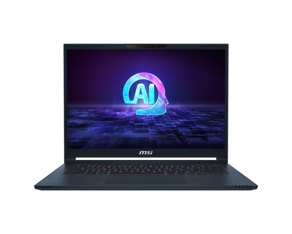 MSI Stealth 14 AI Studio A1VGG-040CA Star Blue 14.0" 2.8K 120Hz OLED Intel Ultra 9-185H 32GB RAM 1TB SSD NVIDIA GeForce RTX 4070 Laptop 8GB Graphics Win11 Home 1YW English RGB Keyboard Notebook