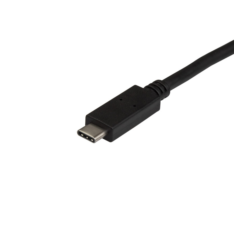 StarTech.com 50cm (1.6ft) USB-A to USB-C Charging Cable, Charge & Sync, USB 10Gbps, USB A to USB C Data Cord, M/M, Black (USB31AC50CM)