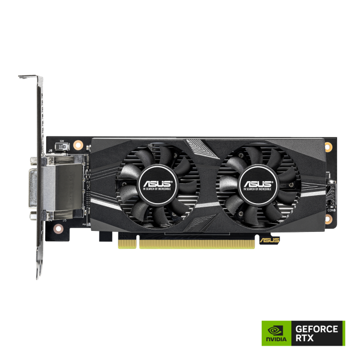 ASUS GeForce RTX 3050 LP BRK OC Edition 6GB GDDR6 PCIe 4.0 1xDVI/1xHDMI/1xDP Video Card (RTX3050-O6G-LP-BRK)