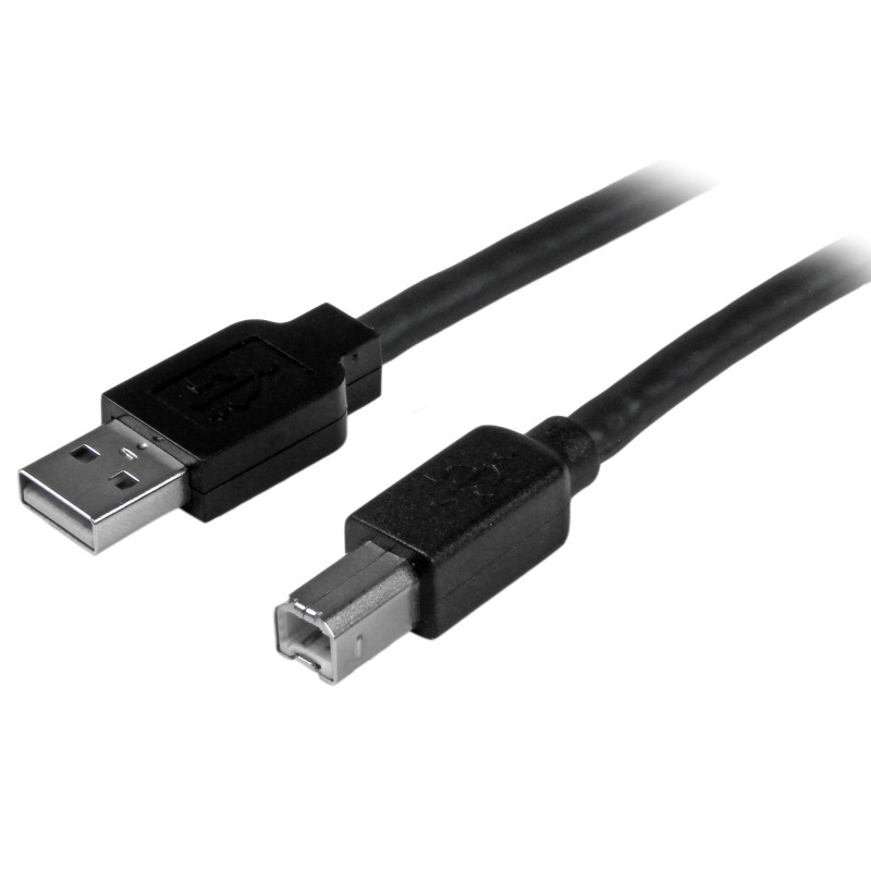 StarTech.com 15m / 50 ft Active USB 2.0 A to B Cable - M/M (USB2HAB50AC)