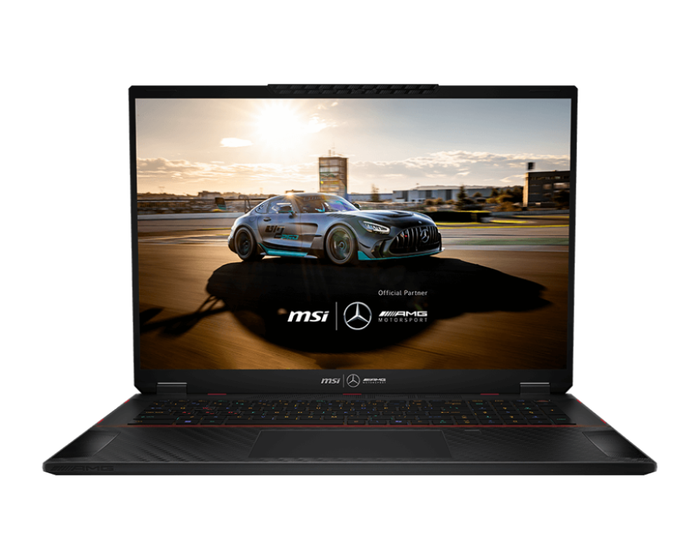 MSI Stealth 18 Mercedes-AMG Motorsport A1VHG-047C Midnight Black 18.0" UHD+ Mini LED 120Hz Intel Core Ultra 9-185H 64GB RAM 2TB SSD NVIDIA GeForce RTX 4080 Laptop 12GB Graphics Win11 Pro 1YW RGB English Keyboard Gaming Notebook