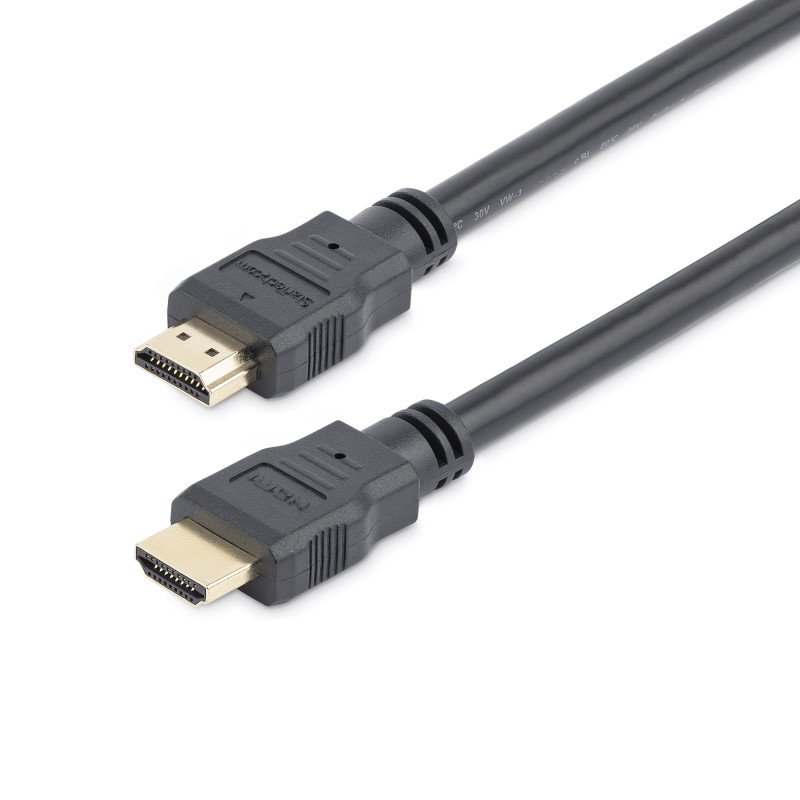 StarTech.com 50cm (1.6ft) HDMI Cable - 4K High Speed HDMI Cable with Ethernet - UHD 4K 30Hz Video - HDMI 1.4 Cable - Ultra HD HDMI Monitors, Projectors, TVs & Displays - Black HDMI Cord - M/M (HDMM50CM)