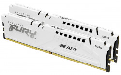 Kingston Fury Beast DDR5 Blanc 6000MHz 32GB Kit (2x16GB) CL30 AMD EXPO RAM Mémoire (KF560C30BWEK2-32)