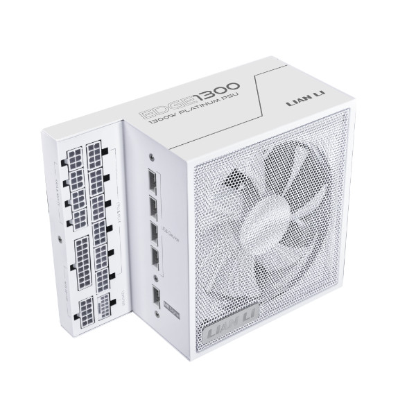 Lian Li EDGE 1000W White L-shape 80 PLUS Platinum ATX 3.1 PCIe 5.1 Fully Modular Power Supply (EG1000 WHITE)