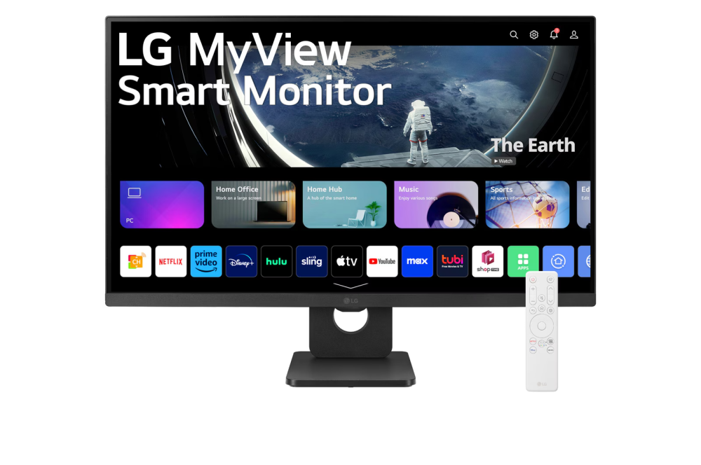 LG MyView 27SR50F-B Black 27" FHD 1920x1080 IPS 60Hz HDR WiFi, HDMI Smart Monitor with webOS