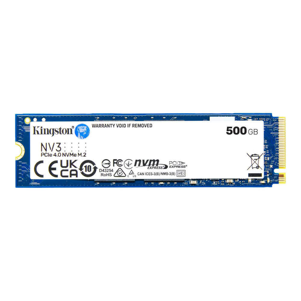 Kingston NV3 500GB NVMe PCIe 4.0 x4 M.2 80mm SSD (SNV3S/500G)