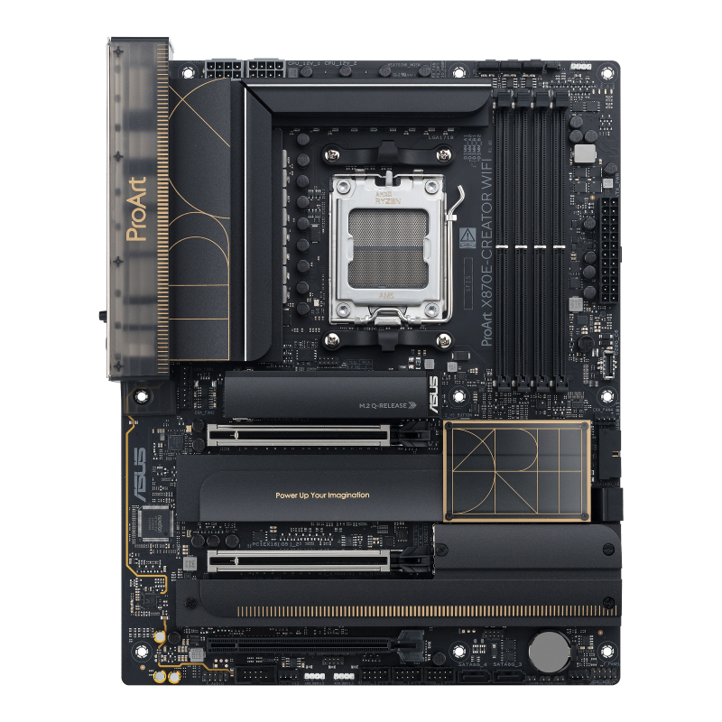 ASUS ProArt X870E-CREATOR WIFI AM5 ATX AMD X870E 4xDIMM DDR5 4xM.2 USB4 10Gb+2.5Gb LAN Wi-Fi 7+BT Motherboard