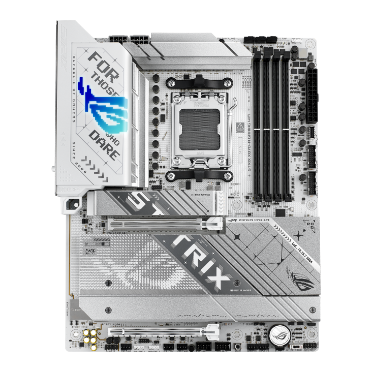 ASUS ROG Strix X870-A Gaming WiFi AM5 ATX AMD X870 4xDIMM DDR5 4xM.2 USB4 2.5Gb LAN Wi-Fi 7+BT White Motherboard