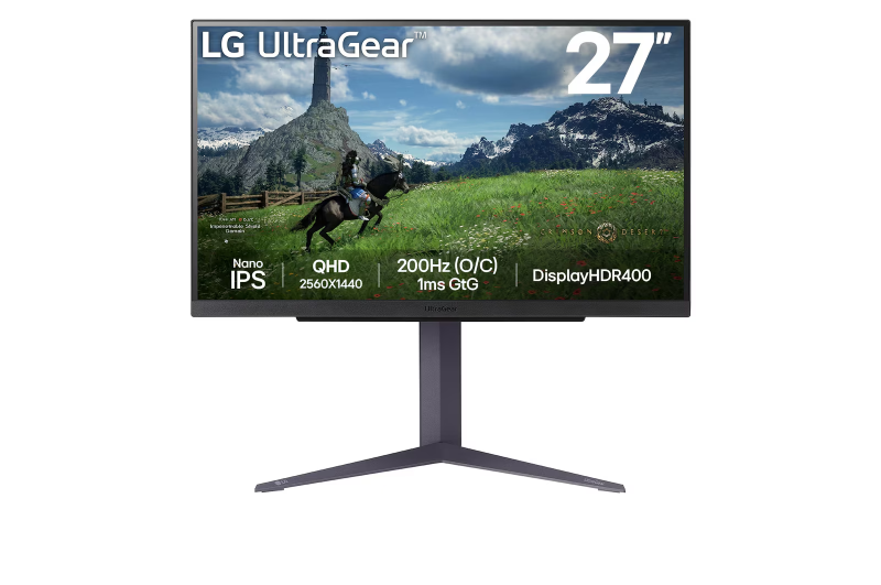 LG UltraGear 32GS85Q-B 32" QHD 2560x1440 Nano IPS 180Hz HDR FreeSync, G-Sync Compatible, Height, Pivot, HDMI,DP, Monitor