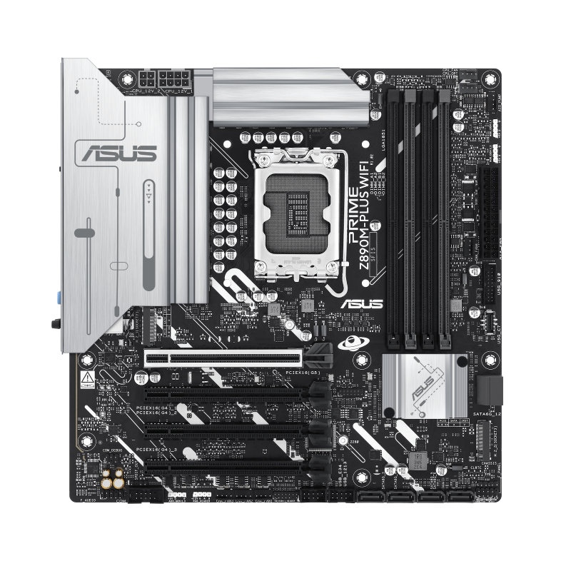 ASUS PRIME Z890M-PLUS WIFI LGA1851 Micro-ATX Intel Z890 4xDIMM DDR5 3xM.2 USB 3.2 2.5Gb LAN Wi-Fi 7+BT Motherboard