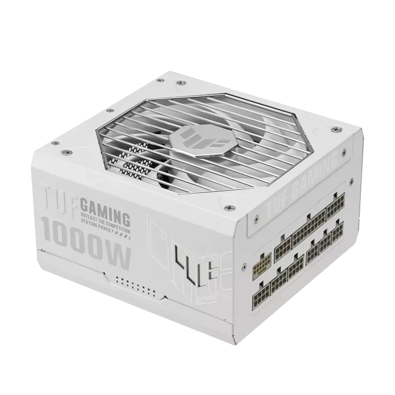 ASUS TUF Gaming 1000W White Edition 80 Plus Gold ATX 3.0 PCIe 5.0 Fully Modular Power Supply (TUF-GAMING-1000G-WHITE)