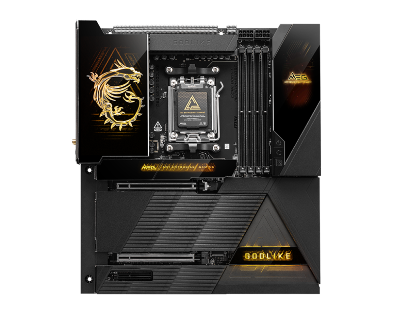 MSI MEG X870E GODLIKE AM5 E-ATX AMD X870E 4xDIMM DDR5 7xM.2 USB4 10Gb+5Gb LAN Wi-Fi 7+BT Motherboard (X87EGODLIKE)