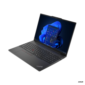Lenovo ThinkPad E16 Gen 2 (AMD) Black 16.0" WUXGA 1920x1200 IPS AMD Ryzen 5 7535U 16GB RAM 256GB SSD AMD Radeon 660M Graphics Win11 Pro 1YW Clavier Francais Rétro-éclairé Notebook (21M5000GCA)