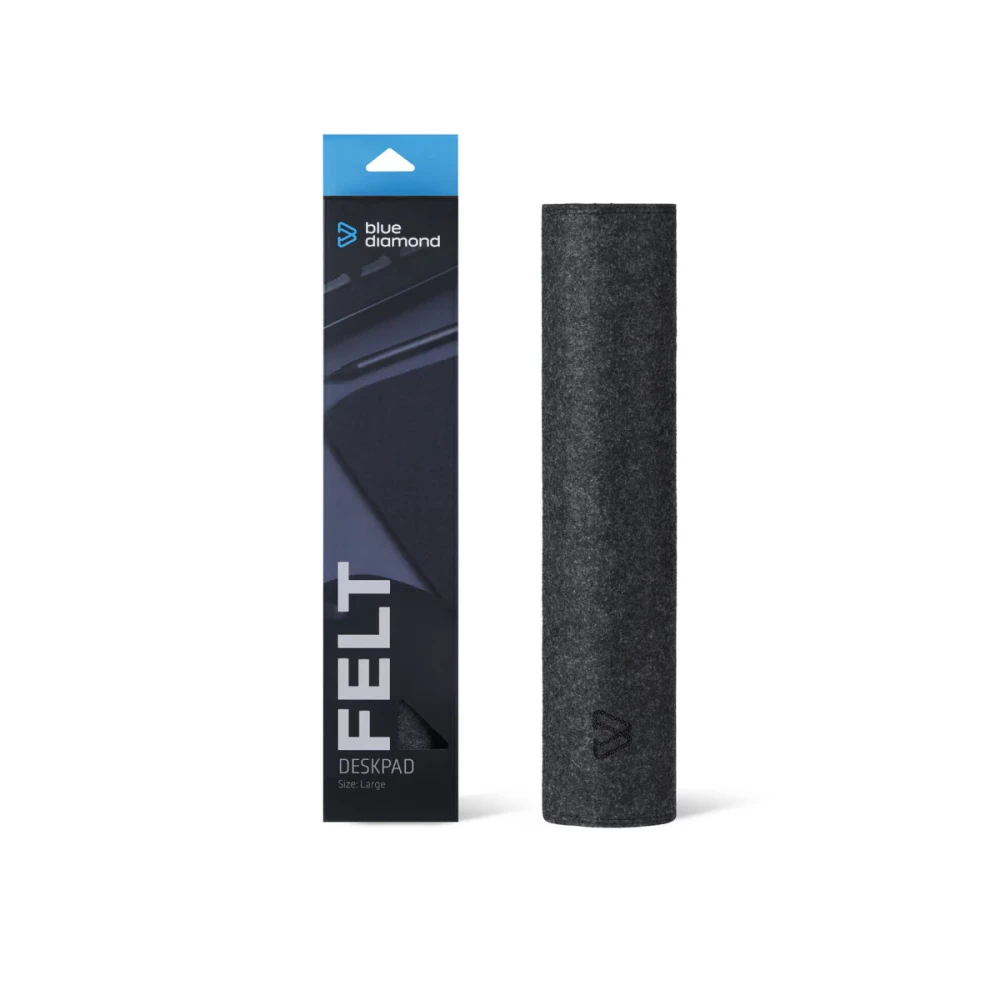 BlueDiamond Felt Desk Mat Charcoal Large Mousepad (GD8000BDDP02)