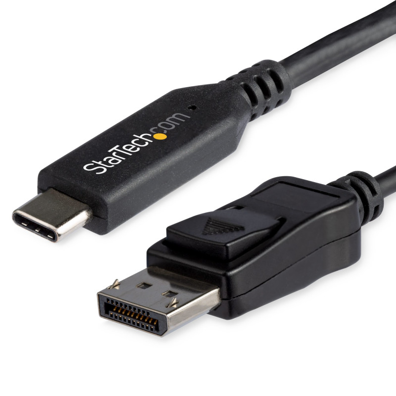 StarTech.com 6ft (1.8m) USB C to DisplayPort 1.4 Cable - 4K/5K/8K USB Type-C to DP 1.4 Alt Mode Video Adapter Converter - HBR3/HDR/DSC - 8K 60Hz DP Monitor Cable for USB-C/Thunderbolt (CDP2DP146B)