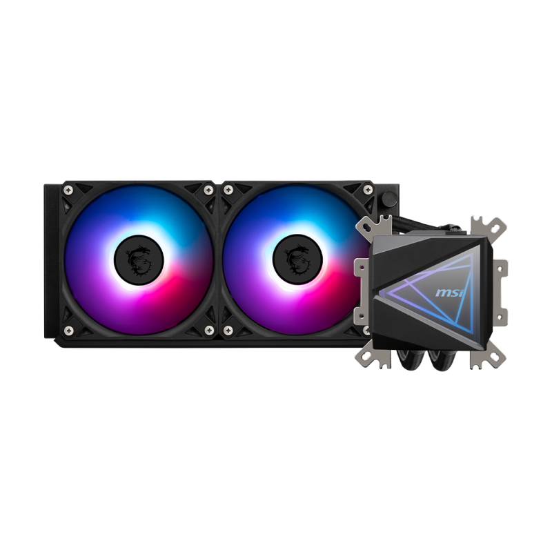 MSI MAG CoreLiquid I240 Black ARGB 240mm AIO Liquid CPU Cooler (CLI240)