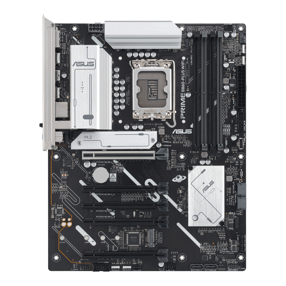 ASUS Prime B860-Plus Wifi LGA1851 ATX Intel B860 4xDIMM DDR5 2xM.2 USB 20Gbps 2.5Gb LAN Wi-Fi 6E+BT Motherboard