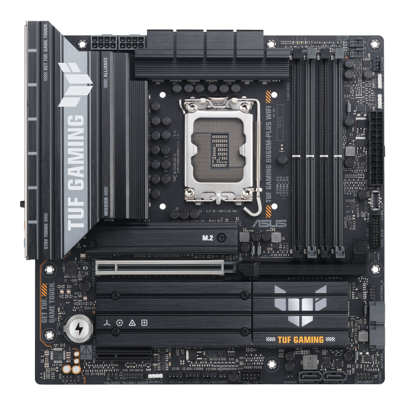 ASUS TUF Gaming B860M-Plus WiFi LGA1851 Micro-ATX Intel B860 4xDIMM DDR5 3xM.2 USB 20Gbps 2.5Gb LAN Wi-Fi 7+BT Motherboard