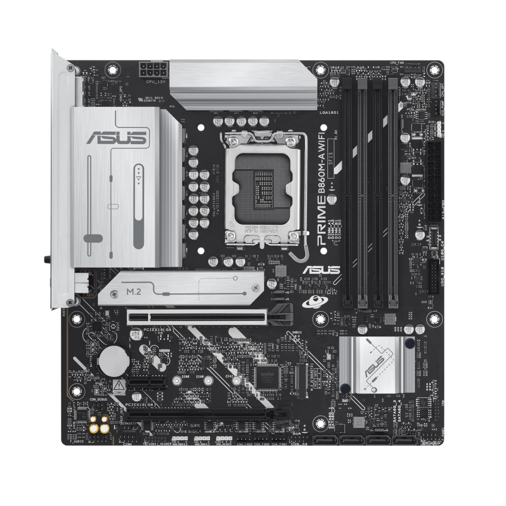 ASUS Prime B860M-A WiFi-CSM LGA1851 Micro-ATX Intel B860 4xDIMM DDR5 2xM.2 USB 20Gbps 2.5Gb LAN Wi-Fi 6E+BT Motherboard