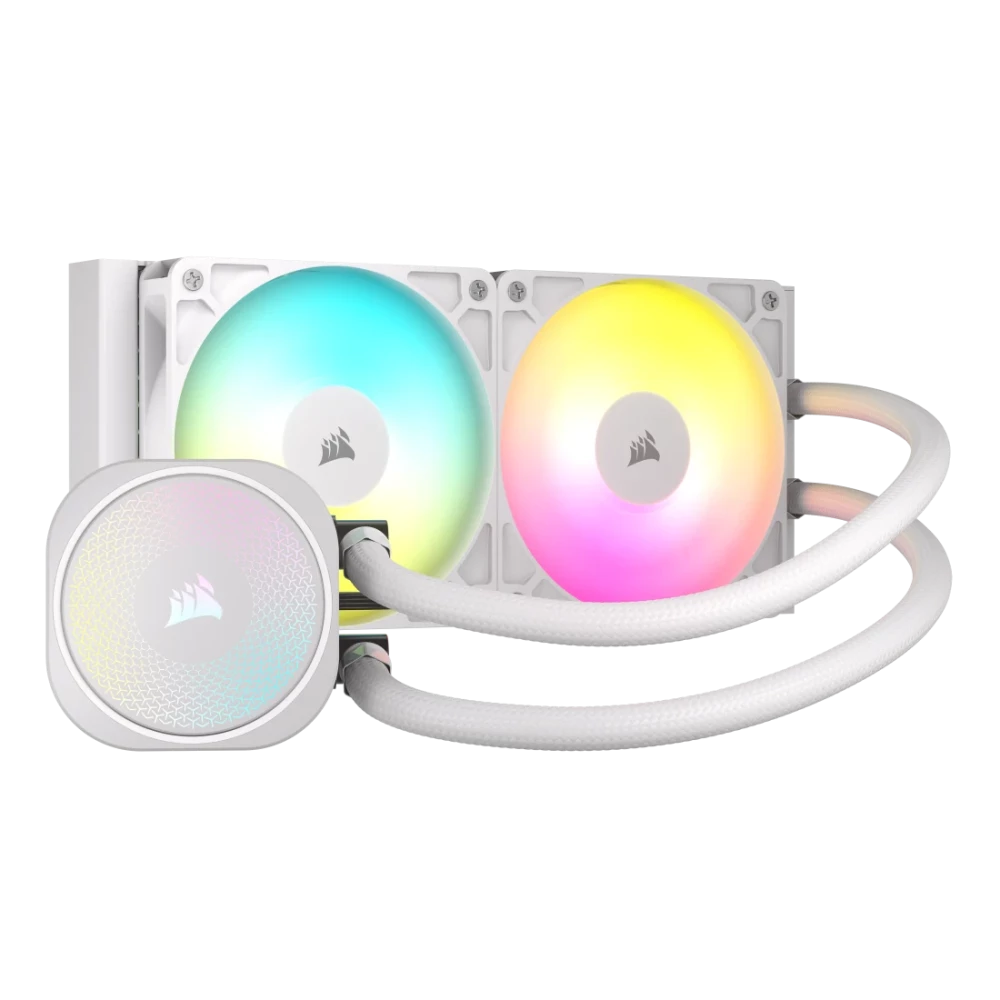 Corsair NAUTILUS 240 RS ARGB White 240mm AIO Liquid CPU Cooler (CW-9060094-WW)