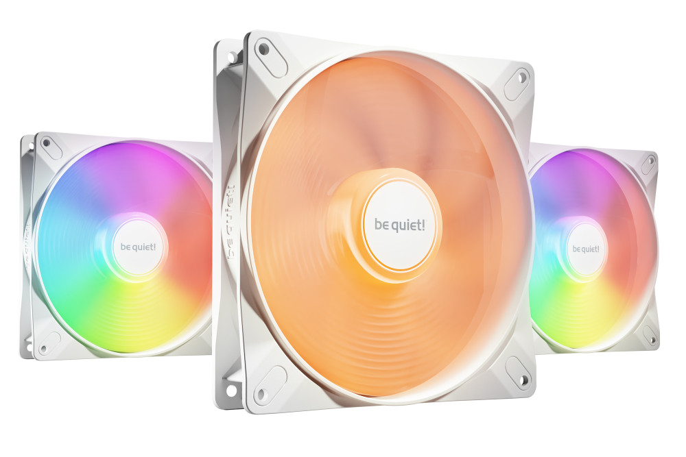 be quiet! Light Wings LX 140mm PWM ARGB 3-Pack White Fans (BL128)