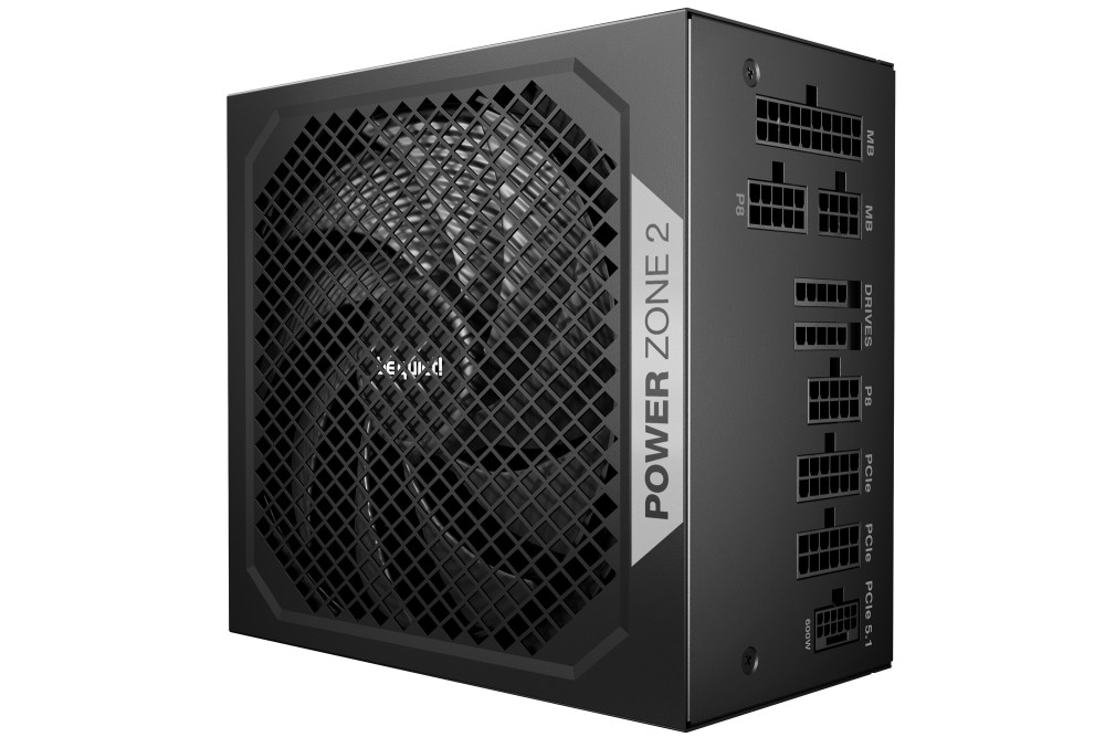 be quiet! Power Zone 2 850W 80 PLUS Platinum PCIe 5.1 ATX 3.1 Fully Modular Power Supply (BP007US)