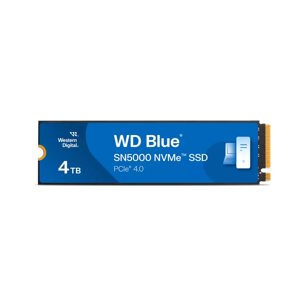 WD Blue SN5000 4TB PCIe 4.0 x4 NVMe M.2 80mm SSD (WDS400T4B0E)