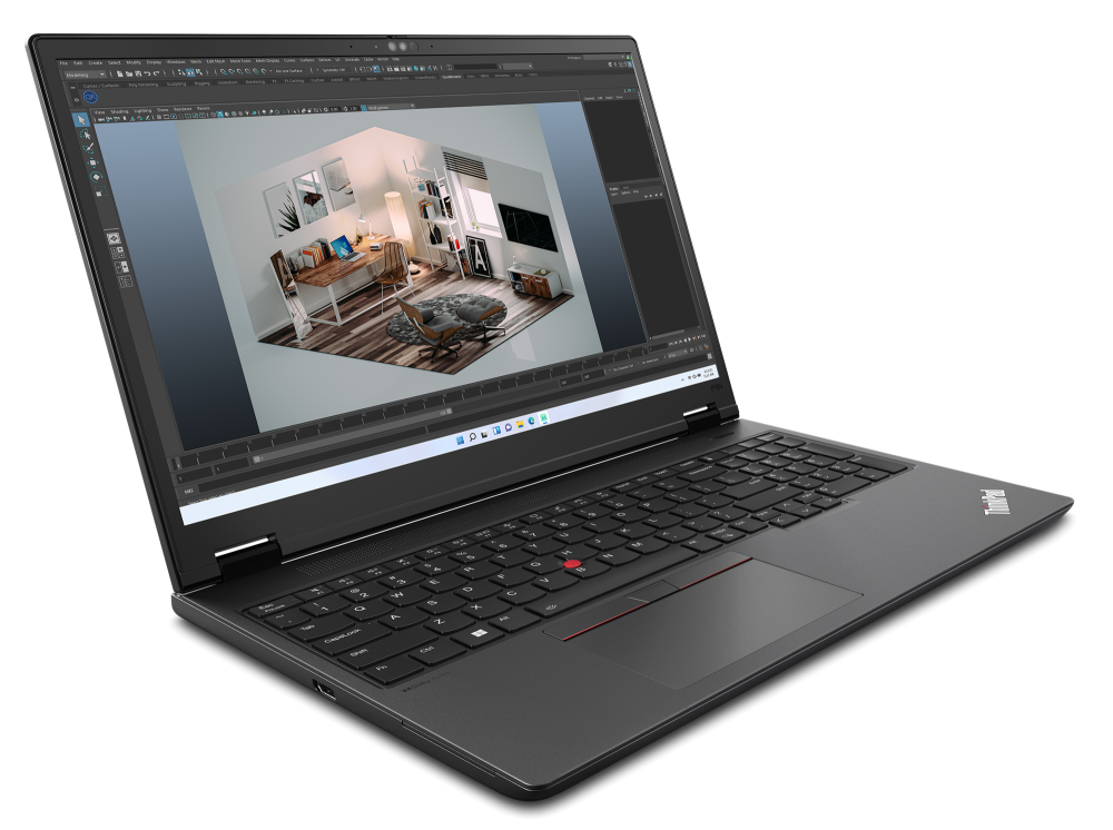 Lenovo ThinkPad P16v Gen 2 (Intel) Black 16.0" WUXGA 1920x1200 IPS Intel Core Ultra 7 165H 32GB RAM 1TB SSD NVIDIA RTX 1000 Ada 6GB Graphics Win11 Pro 3YW Backlit French Keyboard Notebook (21KX002ECA)